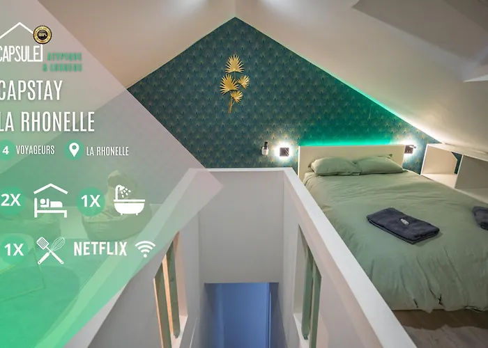 Capstay La Rhonelle - Netflix - 2 Chambres - Cuisine